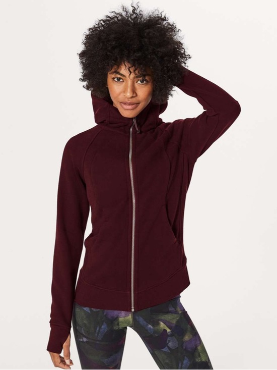 lululemon athletica Sweaters - Lululemon Scuba Hoodie IV Garnet Maroon Burgundy size 10